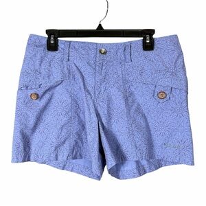 Marmot Ginny Shorts Womens 10 Blue Gorpcore Outdoor Hiking Stretch UPF 5” Inseam